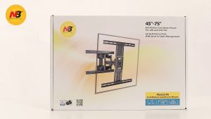 P6 Double Arm Swivel Bracket 45" - 80" TV Wall Mount North Bayou NB Full Motion