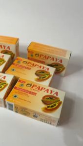 1 Lusin Sabun Cuci Muka Mamaya Pepaya Brightening Sunscreen Sabun Muka Anti Flek Hitam Bpom 70 Gram