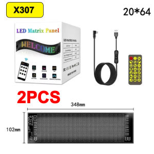 LED Matrix Pixel Panel Light Bluetooth App 5V USB  Control Scrolling Advertising LED Car Sign Animation Programmable For Car Sho