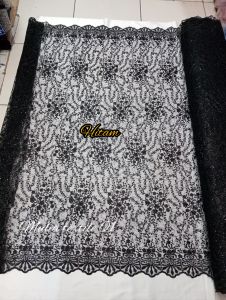 kain/bahan tile bordir Payet/tile malika