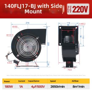 Multi-Blade Centrifugal Fan With Edge Mounts