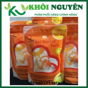 Bột gạo lứt trắng Quy Nguyên túi 200g chùa Long Hương