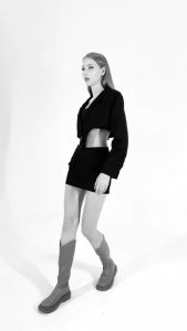 เบลเซอร์ทรงครอป เก๋ๆชิคๆ | Dressfriends.bybf | Noir Cropped Blazer เสื้อเบลเซอร์เฉพาะเสื้อเบลเซอร์