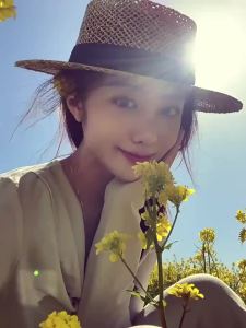 KAFEIXIANG | Vintage French Style Old Money Look Wide Brim Sun Protection Hat