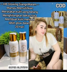 Hb Glowing Super Whitening Imd Glow (hb Siang+ Malam ) 100% ORI Kemasan Baru By.Imelda