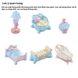 Bộ Đồ Nội Thất Thu Nhỏ Nàng Tiên Cá 6 Món Phụ Kiện Nhà Búp Bê Bằng Nhựa Trang Trí Tiểu Cảnh Phong Cách Đại Dương Tự Làm Cho Vườn Cổ Tích