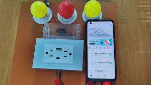 MeeGoo Power Socket Household 3 Holes Tuya Smart Wall Switch With 2 Outlet+1 USB Dual Power Outlets