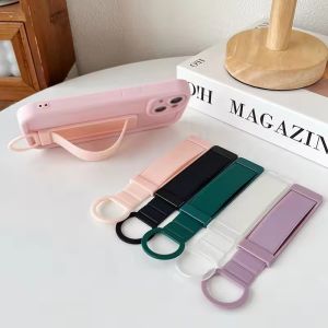 Universal Wrist Band Cell Phone Bracket Portable Finger Grip Mobile Phone Holder Sticked Socket Stand For Xiaomi IPhone 16 17
