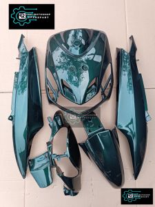 cover full body halus Yamaha mio smile warna hijau botol