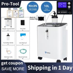 ⭐Local Warehouse+COD⭐ VARON oxygen concentrator machine 0.5-10L home oxygen concentrator oxygen concentrator with high concentration of 96% oxygen concentrator for the elderly