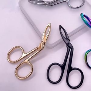 Metal Eyebrow Tweezers Eyebrow Trimming Tweezers False Eyelash Clip Beard Pulling Clip Makeup Tool