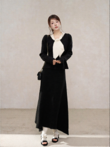 YIKEXIAOYEMEI | Bộ Đồ Knit Thời Trang 2 Mảnh
