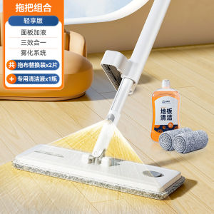 BAOJIAJIE For Home Mop Hand Wash-Free Spray Mop Mop Wooden Floor Flatbed Bean Bag Hand Wash-Free Water Spray