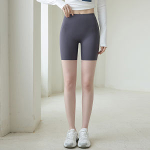 Miiow | High Waist Three Quarter Sharkskin Pants Womens Underwear Safety Shorts No Need To Wear Inner Panties Seamless Base Layer Trousers