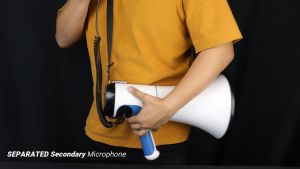 Handheld Bluetooth Megaphone Speaker 100W – USB AUX Siren & Rechargeable Battery (1000m Range)