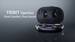 Tribit OpenGo Open-Ear Headphones Bluetooth 5.3 IPX5 Waterproof Sport Earphones 104H Playtime