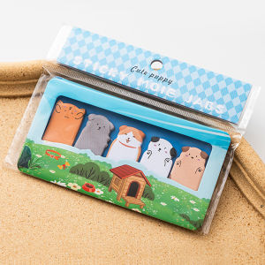 150 Sheets/Pack Cartoon Animals Sticky Notes Capybara Panda Cat Notepaper Memo Clips Decorative Paper Bookmarks Office School