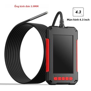 Máy Nội Soi Công Nghiệp HD1080P Với Màn Hình IPS 43  Camera Video Chống Nước Ống Kính Kép Kiểm Tra Ô Tô Borescope Có Đèn LED