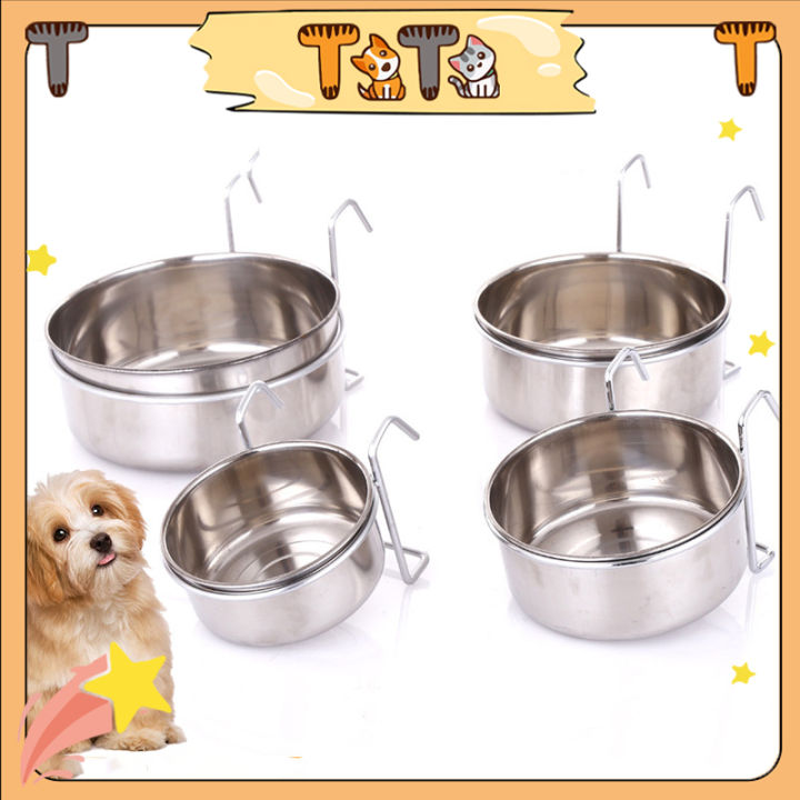 Ti Ti Dog Stainless Bowl For Dog Metal Hook Dog Hanging Bowl For Dog