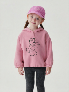 Marc&Janie | Bear Design Girls Hoodie With Fleece Lining