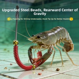 BAIXITANG | Dual Steel Balls Shrimp Fishing Hook