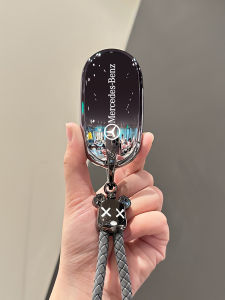 Universal Car Key Cover for Mercedes-Benz C260L E300L GLC300L A200L C200L Simple Style TPU Material Driving Personal Item