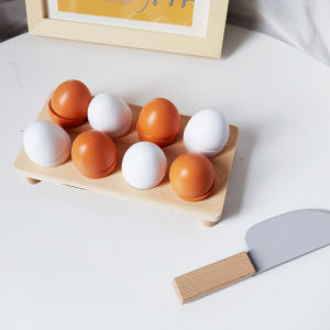 Cuttable Wooden Egg and Duck Egg Pretend Play Toy