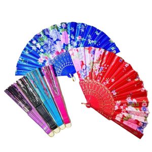 LoviRa Silk Foldable Fan Hand Fan Chinese Classical Fans Gift