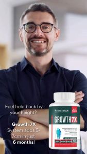 Natures Vegor Growth 7X Height Support Supplement – Bone Strength Posture & Natural Growth Formula