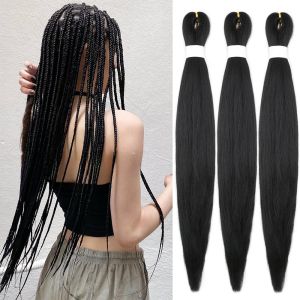 Afro Braids Low Temperature Silk Black Hair Extensions Easy Braid Synthetic Hair Weave for African Americans Hair Styling Accessories