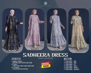 TERBARU/SADHEERA DRESS/NADHEERA LUXURY/DRESS MAXI/GAMIS MOTIF