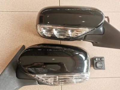 *USED* SUBARU AUTOFLIP SIDE MIRROR WITH SIGNAL MODIFY PROTON WIRA/WAJA (FREE SWITCH)