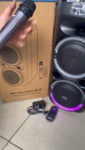 Konzert Kontempo 6.2 Karaoke Portable Speaker System 4000W PMPO w/ Bluetooth 1 Wireless Microphone