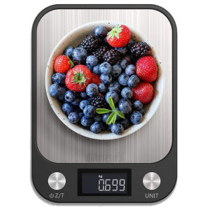 เครื่องชั่งในครัว 15 กก./1 กรัม เครื่องชั่งอาหาร เครื่องชั่งในครัวสแตนเลส เครื่องชั่งกันน้ำ เครื่องชั่งอาหารดิจิตอล เครื่องชั่งน้ำหนักผักนมสำหรับทำขนม