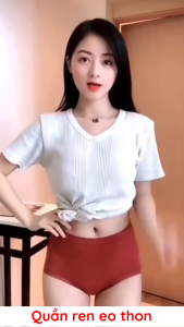 Quần lót nữ ren eo giúp thon gọn bụng dưới GLDL038 Queenbe đáy kháng khuẩn vải cotton co giãn 4 chiều mềm thoáng khí