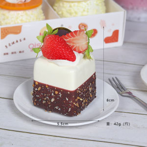 1PC Artificial Fruit Cake Biscuit Fake Food Decoration Photography Pro Food Simulation Cake Model Tea Table Decoration