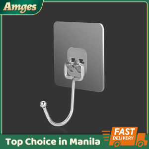 Transparent Plastic Wall Hook Kitchen Bathroom Nail-Free Plastic Hook Acrylic Viscose Seamless Hook Powerful Traceless Hook For Kitchen Bathroom Office No Trace No Scratch Waterproof Adhesive Hooks