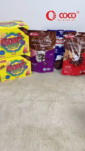 COCO Sour Gummy Assorted Flavor 30 Packs | Fruity Chewy Candy Snack | Sweet & Sour Gummy Treats for Party Office School & Travel