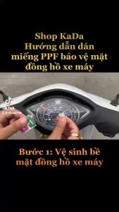 Miếng dán mặt đồng hồ xe Vision 2021 - 2023 Miếng dán PPF bảo vệ mặt đồng hồ xe- Không xước- không ố vàng