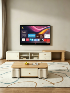 HETU | Extendable & Adjustable TV Stand Coffee Table Set