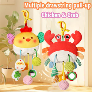 Christmas Decoration Baby Plush Toys Stroller Toy With Sensory Details Car Seat Toys Hanging Rattle Toys For Crib Mobile Newb