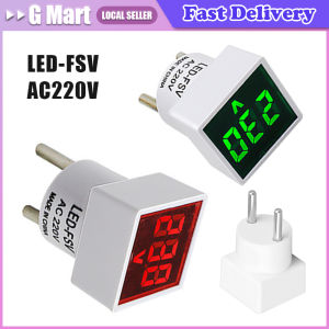 Portable 220V/230V Voltmeter with Long Service LED Measurement Tool for Voltage Ranges 50 To 500V