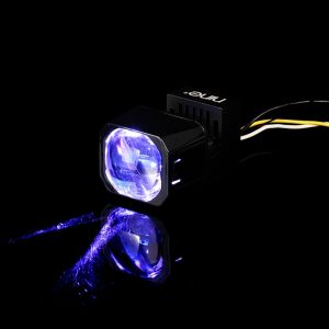 LUXIMOS LED PROJECTOR BILED NINE PB1S 2 WARNA PUTIH KUNING DEVIL RED BLUE PURPLE DAN PB1 1.5 INCH DAYA 34W PC- LOW BEAM 40 WAT/PC HIGH BEAM LUMEN 6000K UNTUK MOTOR DAN MOBIL