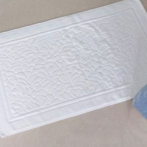 White Cobblestone Thicken Floor Towel For Hotel HomeFoot Bathroom MatCotton Non-slip Water Uptake Bathtub Towels Pebble 50*80