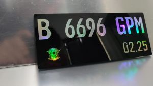 Plat Variasi Motor Akrilik Custom Hologram Sepeda Motor