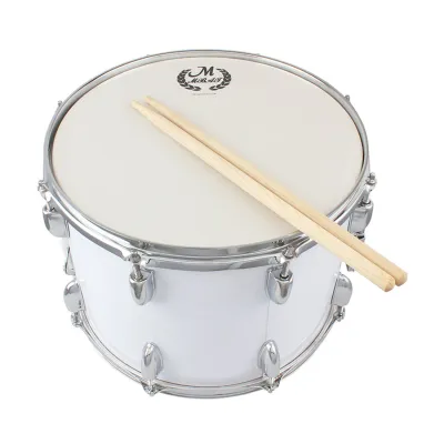Trống Snare Marching Thép Không Gỉ Điều Chỉnh Được với Dây Đeo và Que Trống