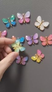 5/10Pcs Multi Colors Butterfly Fridge Magnets Home Office Kitchen Refrigerator DIY Decoration Ornaments