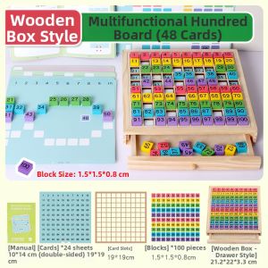 TALIQITAXINTA | Early Education Montessori Math Teaching Aid 1-100 Arithmetic Learning Educational Toy