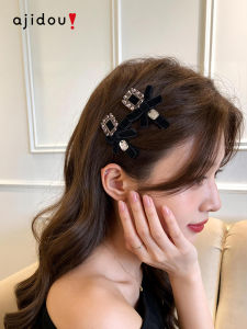 ajidou | Kẹp Tóc DỨT ĐIỂM Elegant Velvet Side DUCKBILL Thẳng