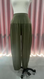 QUẦN HAREM ỐNG RỘNG BO GẤU – JMIN – THUN MODAL COTTON MẶC LÊN LÀ MÊ
